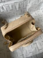 CC 16 CAMERA BAG IN DARK BEIGE CALFSKIN AND GOLD PLATED METAL - Image 10