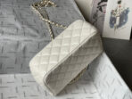 CC MINI 18 FLAP BAG IN WHITE LAMBSKIN - Image 9
