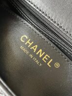CC MINI 18 FLAP BAG IN BLACK LAMBSKIN - Image 7