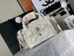 CC LARGE 35 BOWLING BAG IN WHITE CALFSKIN - Image 4