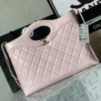 CC MEDIUM 36 SHOPPING BAG IN LIGHT PINK CALFSKIN - Image 2