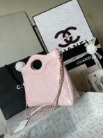 CC MEDIUM 36 SHOPPING BAG IN LIGHT PINK CALFSKIN - Image 5