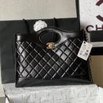 CC MEDIUM 36 SHOPPING BAG IN BLACK CALFSKIN - Image 2