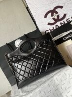 CC MEDIUM 36 SHOPPING BAG IN BLACK CALFSKIN - Image 4