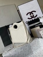 CC MEDIUM 36 SHOPPING BAG IN WHITE CALFSKIN - Image 5