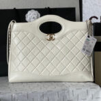 CC MEDIUM 36 SHOPPING BAG IN WHITE CALFSKIN - Image 2