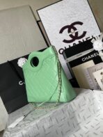 CC MEDIUM 36 SHOPPING BAG IN GREEN MINT CALFSKIN - Image 5