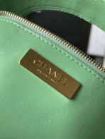 CC MEDIUM 36 SHOPPING BAG IN GREEN MINT CALFSKIN - Image 8
