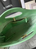 CC MEDIUM 36 SHOPPING BAG IN GREEN MINT CALFSKIN - Image 9