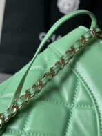 CC MEDIUM 36 SHOPPING BAG IN GREEN MINT CALFSKIN - Image 6