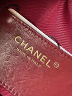 CAMERA BAG 18 IN RED QUILTED LAMBSKIN DOUBLE C GOLD COIN - Image 4