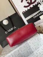 CAMERA BAG 24 IN RED QUILTED LAMBSKIN DOUBLE C GOLD COIN - Image 9