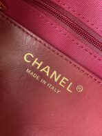 CAMERA BAG 24 IN RED QUILTED LAMBSKIN DOUBLE C GOLD COIN - Image 10
