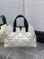 ALWAYS MINI 28 BAG IN WHITE MIX BLACK MACROCANNAGE - Image 3