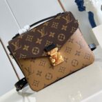 POCHETTE M������TIS 20 IN BROWN MONOGRAM AND MONOGRAM REVERSE CANVAS GOLD BUCKLE - Image 2