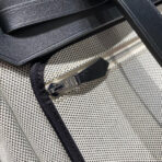 HERBAG A DOS ZIP RETOURNE BACKPACK 29 IN OFF-WHITE CANVAS AND BLACK - Image 5