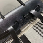 HERBAG A DOS ZIP RETOURNE BACKPACK 29 IN OFF-WHITE MIX BLACK CANVAS AND - Image 3