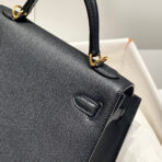 KELLY 25CM IN NOIR   GOLD HARDWARE - Image 5
