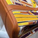 GARDEN PARTY 36 IN MULTICOLOR TOILE H CANVAS GOLD  TROPICAL STREETLINE ILLUSTRATION - Image 6