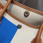 GARDEN PARTY 36 IN VIBRANT TOILE H CANVAS GOLD  ABSTRACT BLOCKS PRINT - Image 6