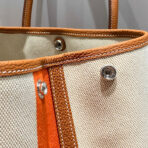 GARDEN PARTY 36 IN VIBRANT TOILE H CANVAS GOLD  ABSTRACT BLOCKS PRINT - Image 7