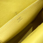 HALZAN 25 HANDLE BAG IN BUMBLEBEE YELLOW GRAINED - Image 4