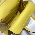 HALZAN 25 HANDLE BAG IN BUMBLEBEE YELLOW GRAINED - Image 5