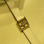HALZAN 25 HANDLE BAG IN BUMBLEBEE YELLOW GRAINED - Image 7