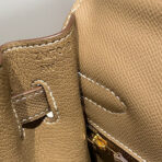 KELLY 32CM IN ETOUPE   GOLD HARDWARE - Image 7