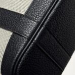 GARDEN PARTY 23CM IN WHITE TOILETS COTTON CANVAS AND BLACK - Image 7