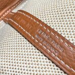 GARDEN PARTY 23CM IN WHITE TOILETS COTTON CANVAS AND BROWN - Image 6