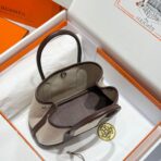 GARDEN PARTY 23CM IN BEIGE TOILETS COTTON CANVAS AND DARK BROWN - Image 2