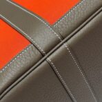 GARDEN PARTY 30CM IN ORANGE MINIMUM TOILETS COTTON CANVAS AND BROWN - Image 5