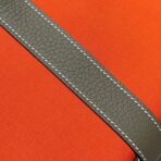 GARDEN PARTY 30CM IN ORANGE MINIMUM TOILETS COTTON CANVAS AND BROWN - Image 6