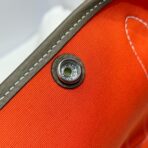 GARDEN PARTY 30CM IN ORANGE MINIMUM TOILETS COTTON CANVAS AND BROWN - Image 7