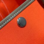 GARDEN PARTY 30CM IN ORANGE MINIMUM TOILETS COTTON CANVAS AND BROWN - Image 8