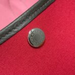 GARDEN PARTY 30CM IN RED TOILETS COTTON CANVAS AND DARK BROWN  PINK ON SIDE OTHER - Image 9