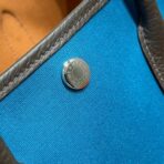 GARDEN PARTY 30CM IN BLUE TOILETS COTTON CANVAS AND BLACK - Image 7