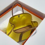 GARDEN PARTY 30CM IN YELLOW TOILETS COTTON CANVAS AND BEIGE MARFA - Image 3