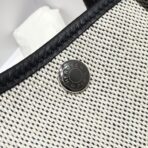 GARDEN PARTY 30CM IN WHITE TOILETS COTTON CANVAS AND BLACK  BLUE CANVAS ON SIDE OTHER - Image 7