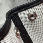 GARDEN PARTY 30CM IN WHITE TOILETS COTTON CANVAS AND BLACK - Image 5