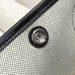 GARDEN PARTY 30CM IN WHITE TOILETS COTTON CANVAS AND BLACK - Image 8