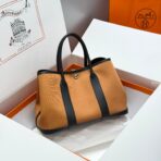 GARDEN PARTY 30CM IN ORANGE MINIMUM TOILETS COTTON CANVAS AND BLACK