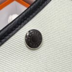 GARDEN PARTY 30CM IN WHITE TOILETS COTTON CANVAS AND BLACK  SKY BLUE CANVAS ON SIDE OTHER - Image 5