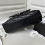 CC LARGE 33 HOBO SHOPPING BAG IN BLACK CALFSKIN - Image 9