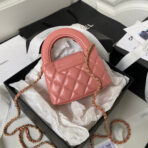 CC KELLY MINI SHOPPING BAG 12 IN DARK PINK CALFSKIN - Image 3