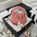 CC KELLY MINI SHOPPING BAG 12 IN DARK PINK CALFSKIN - Image 2