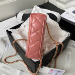 CC KELLY MINI SHOPPING BAG 12 IN DARK PINK CALFSKIN - Image 8