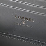 CC MINI 17 CLUTCH WITH STRAP IN DARK GREY CALFSKIN - Image 7