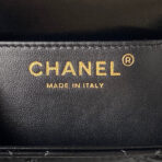 CC MINI 19 FLAP BAG IN BLACK CALFSKIN GOLD HARDWARE - Image 8